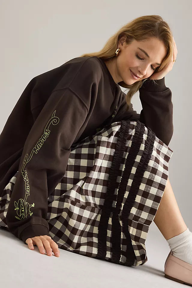 Apple Peel Sweatshirt - Brown