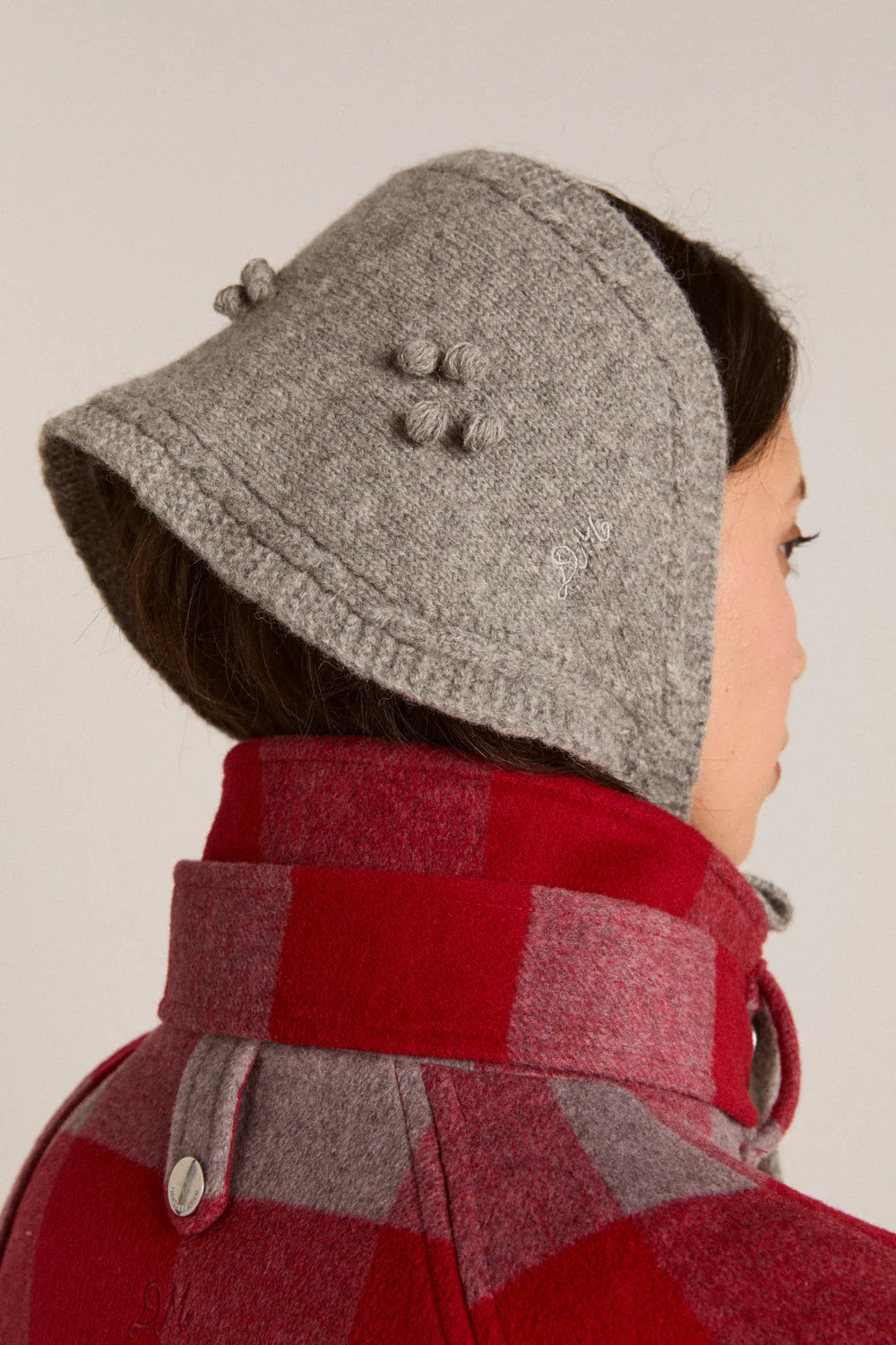 Mini Bonnet - Grey Marl