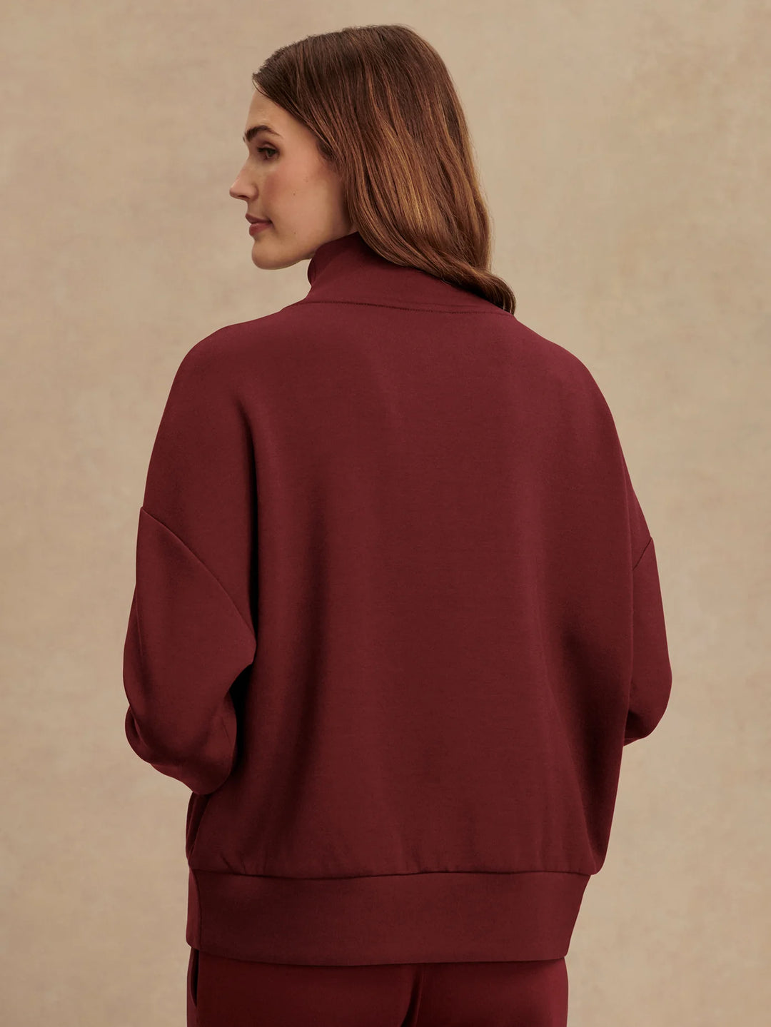 Hawley Half Zip - New Maroon