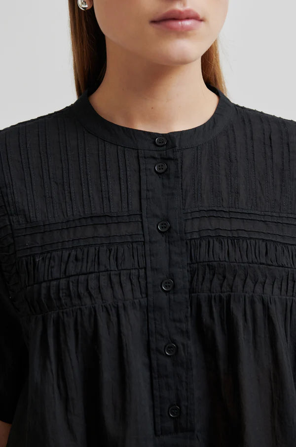 Maise SS Blouse - Black