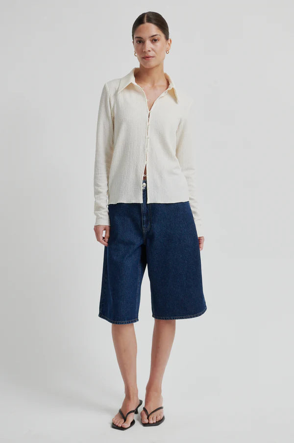 Paria LS Collar Tee - Tofu
