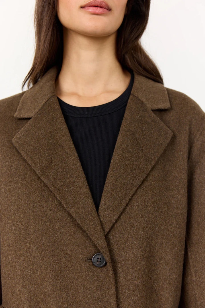 Owa 33 Coat - Dark Brown