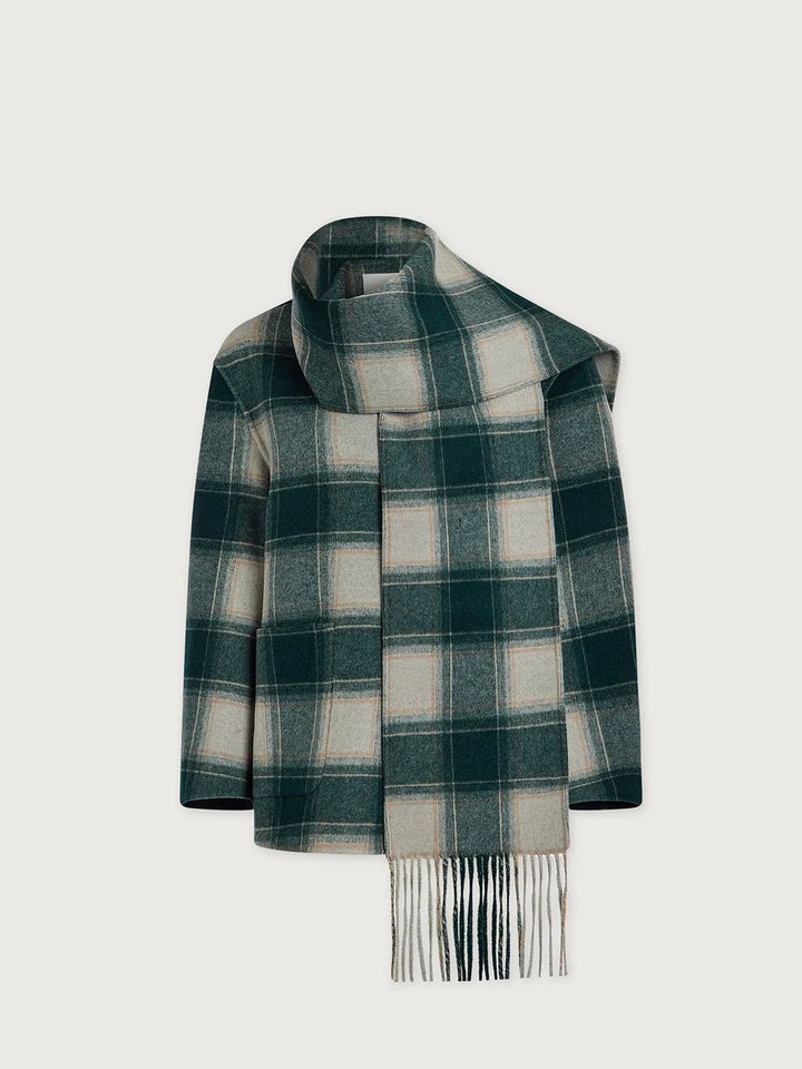 Alderton Check Scarf Coat - Ponderosa Pine Check