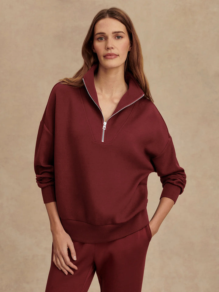 Hawley Half Zip - New Maroon