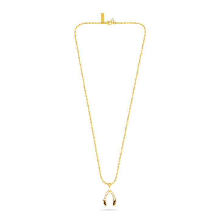 Wishbone Pendant Necklace - Tiger&