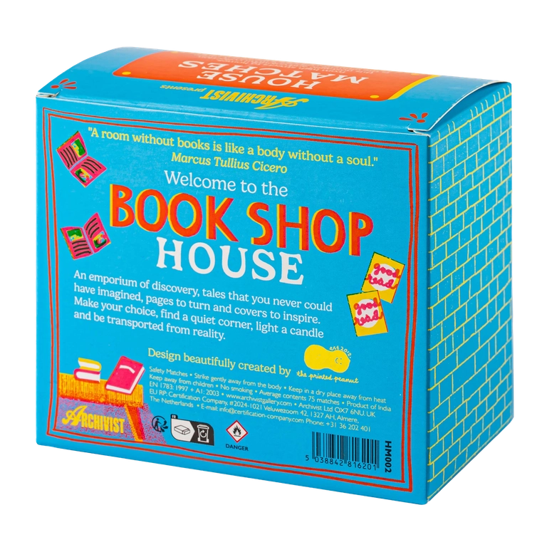 HM002 Bookshop House Matches