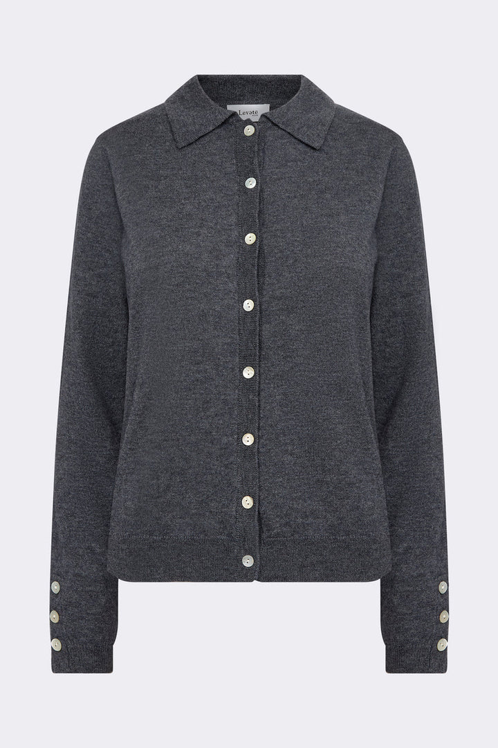 LR-Ismaila 6 Cardigan - Dark Grey
