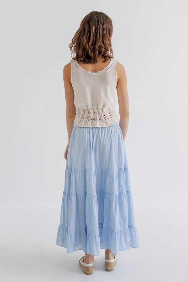 Vaka Knit Top - Chalk