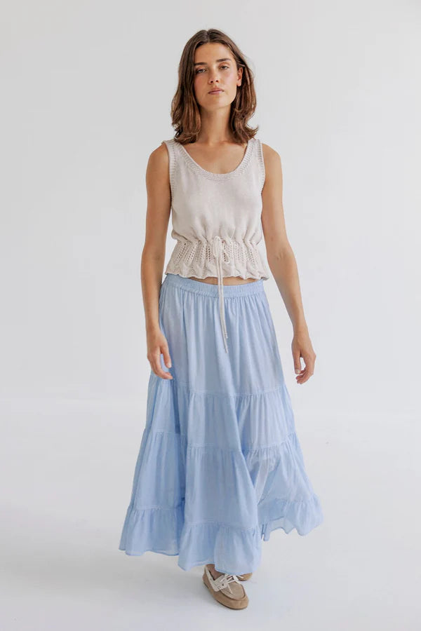 Vaka Knit Top - Chalk
