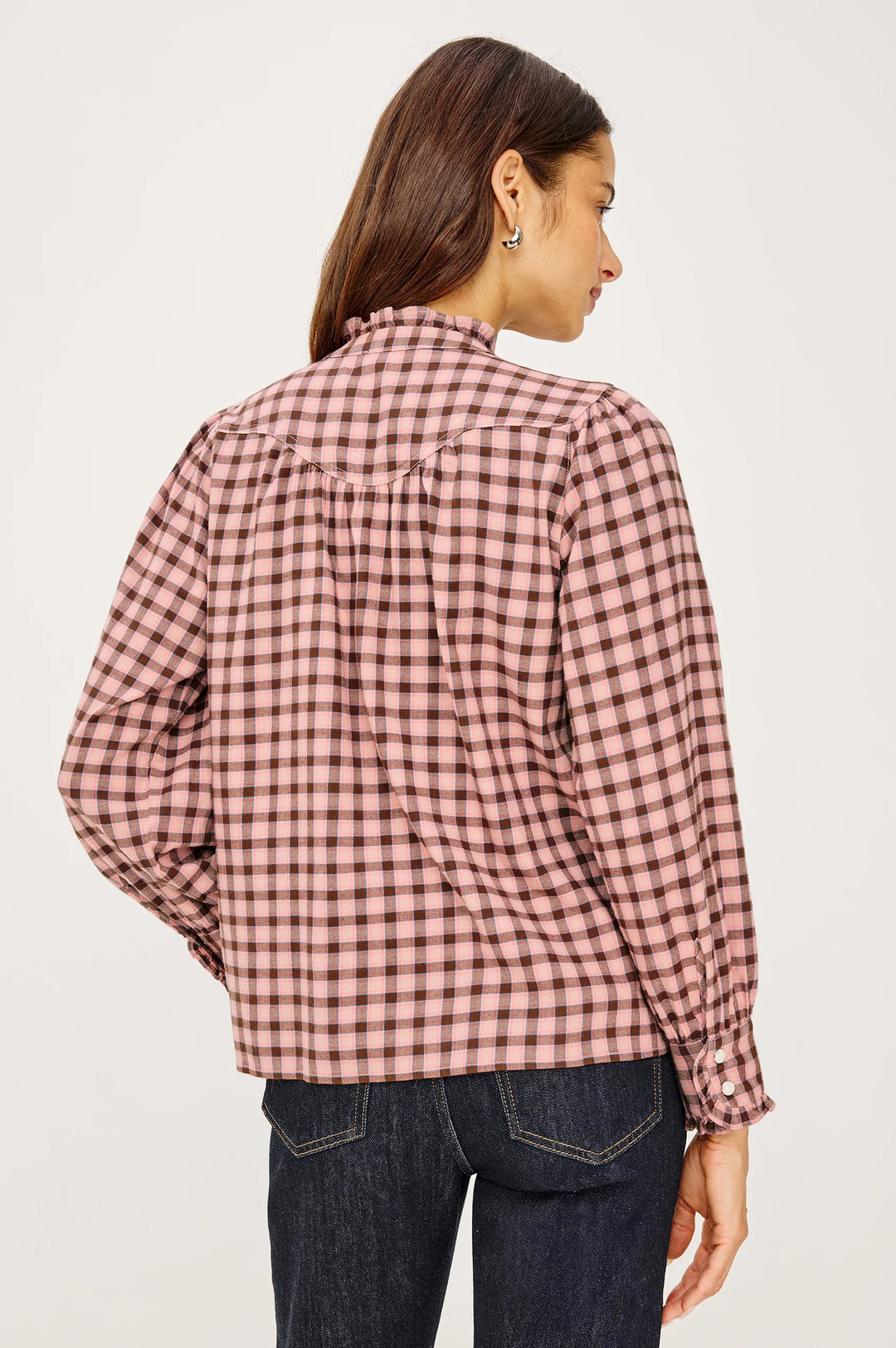 Alanna Blouse - Garnet Rose Cobalt