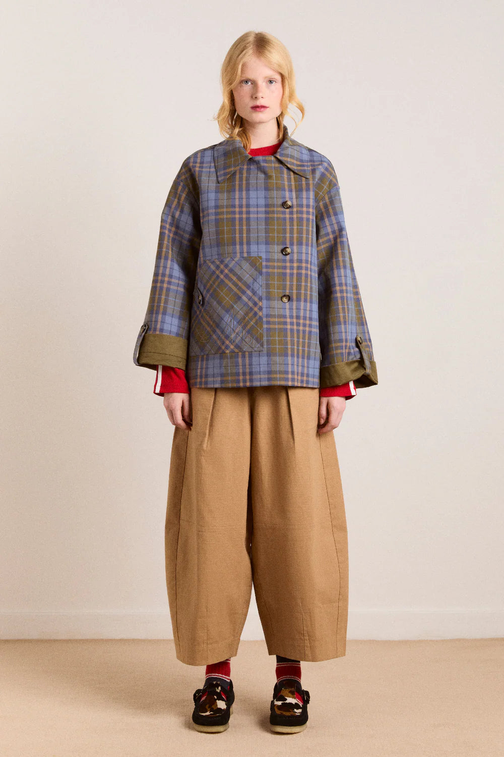 Jerry Crop Trench Coat Olive