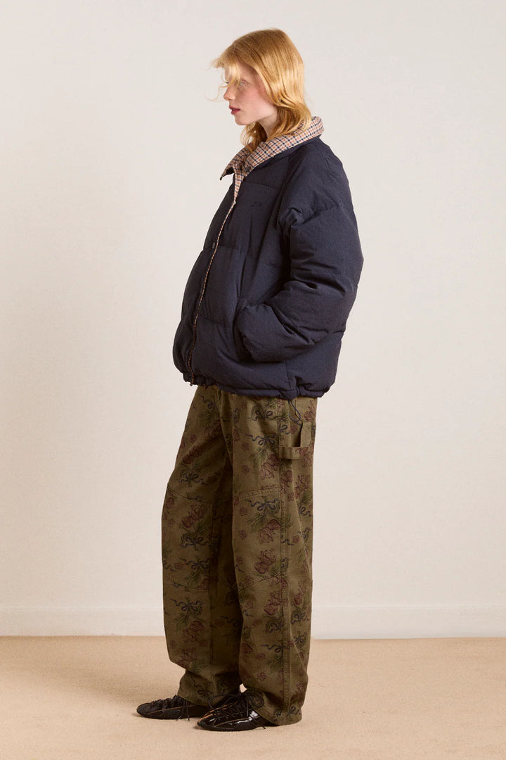 Reversible Puffer Navy