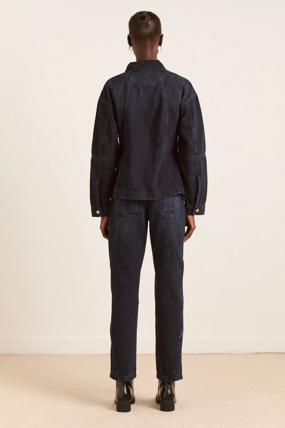 Finella Denim Shirt - Wavy Seams
