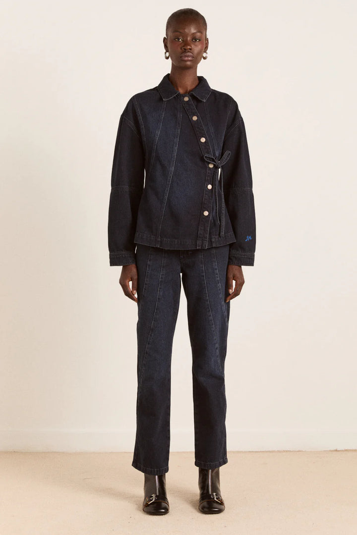 Finella Denim Shirt - Wavy Seams