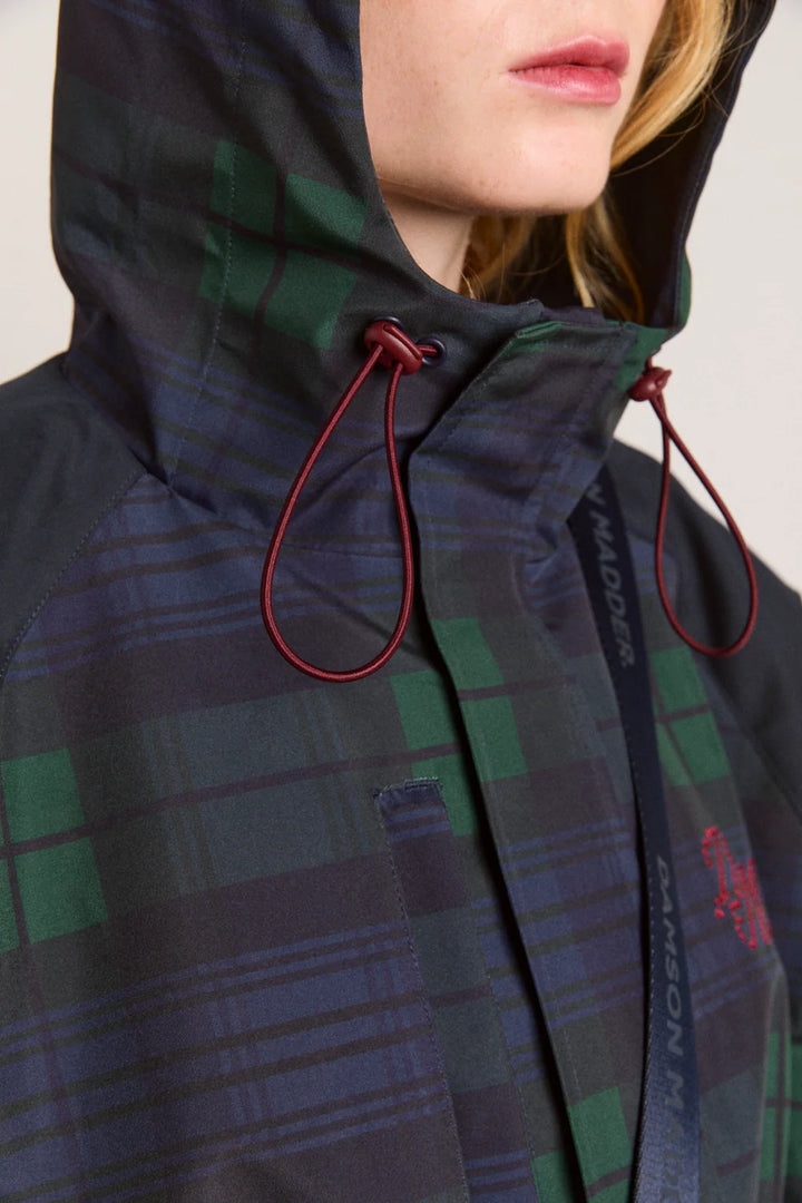 Liu Raincoat Navy Check