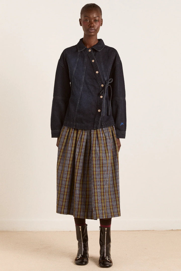 Josie Midi Skirt - Multi Check