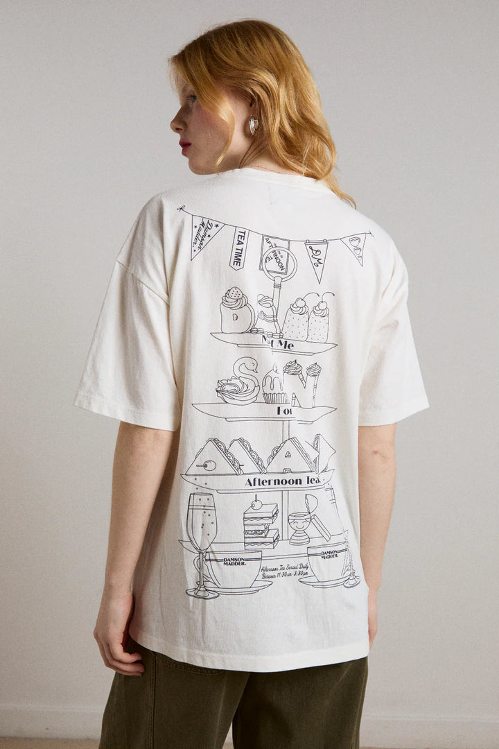 Afternoon Tea Boyfriend Tee - White