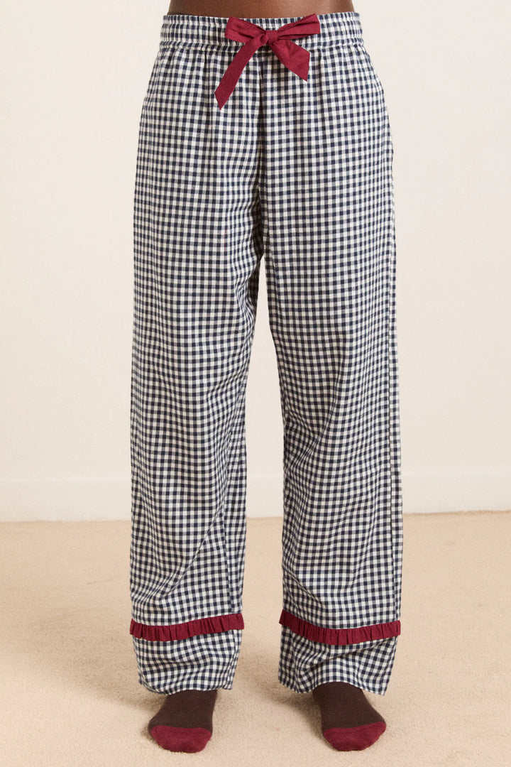 Antonia PJ Set - Navy Gingham