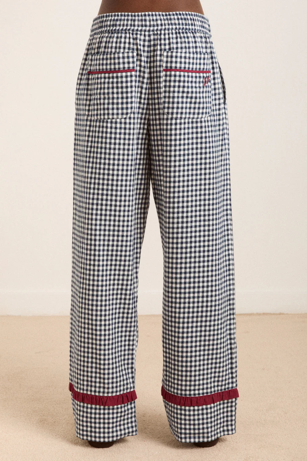 Antonia PJ Set - Navy Gingham