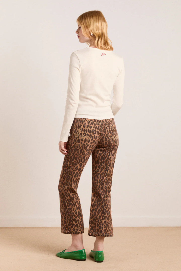Kenny Twill Trousers - Leopard