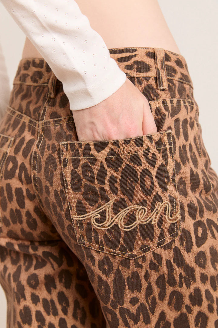 Kenny Twill Trousers - Leopard