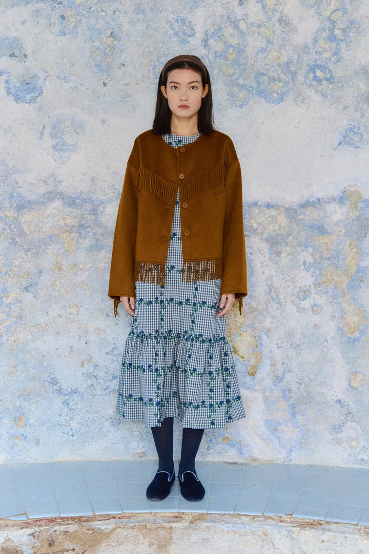 Frills Short Coat - Base Bronze