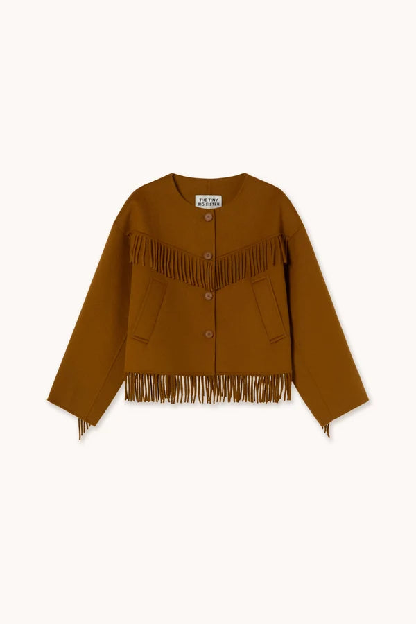 Frills Short Coat - Base Bronze