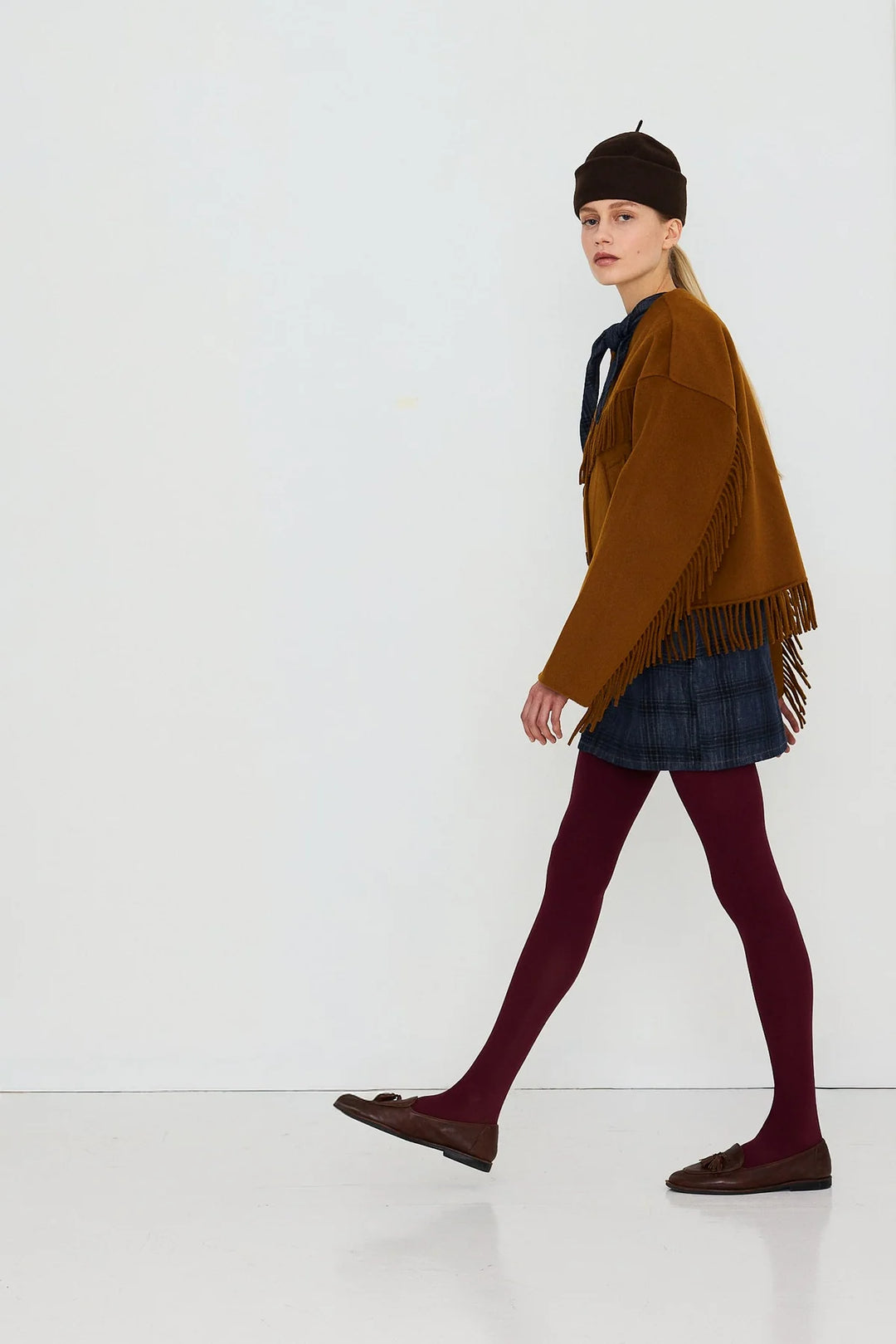 Frills Short Coat - Base Bronze