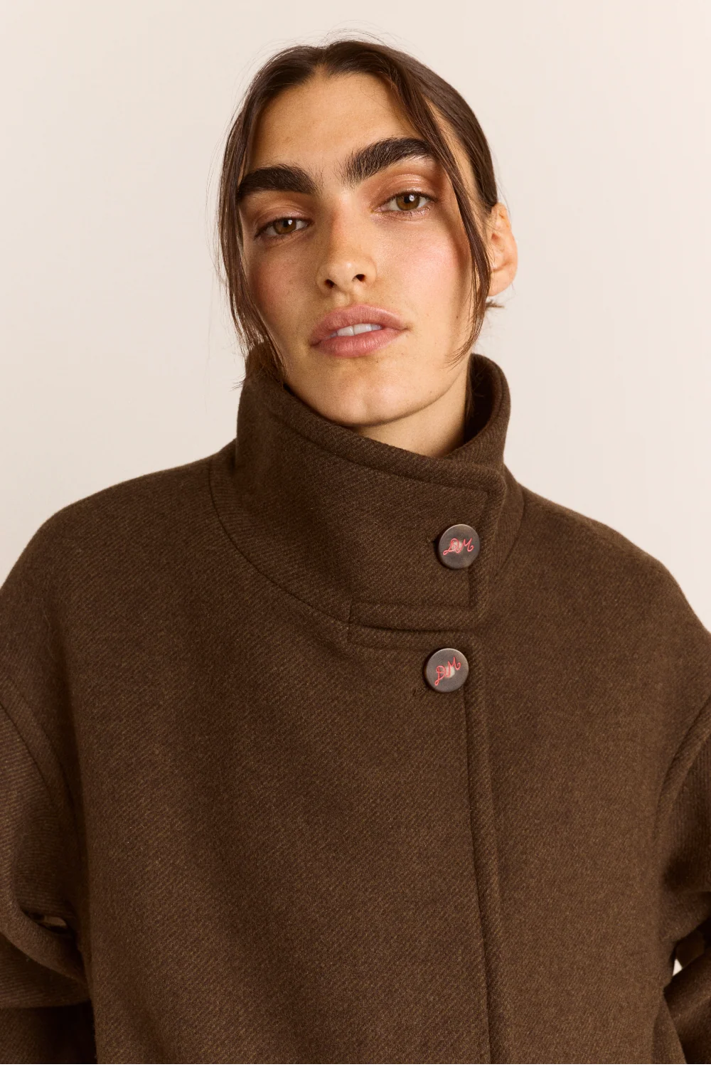 Agnes Wool Coat - Chocolate