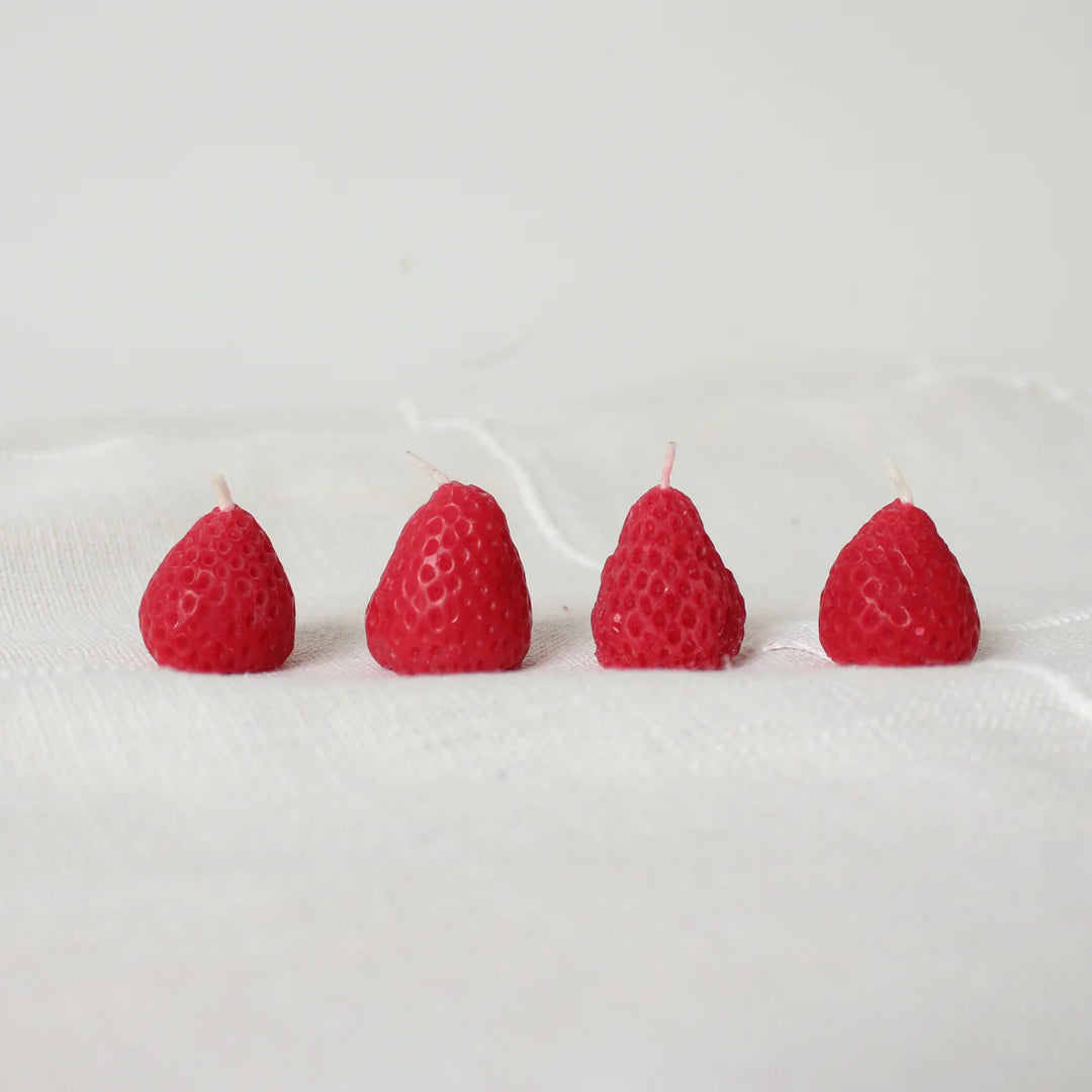 Strawberry Birthday Candles