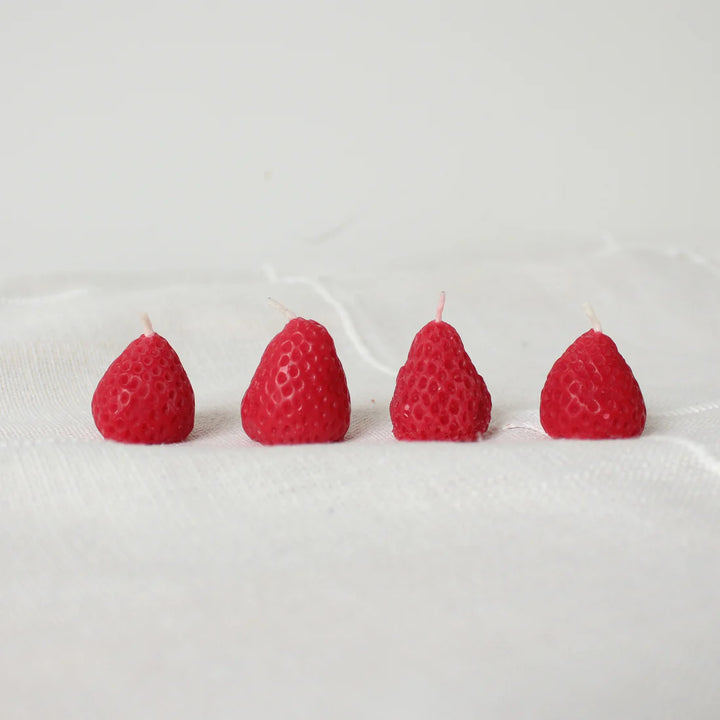 Strawberry Birthday Candles