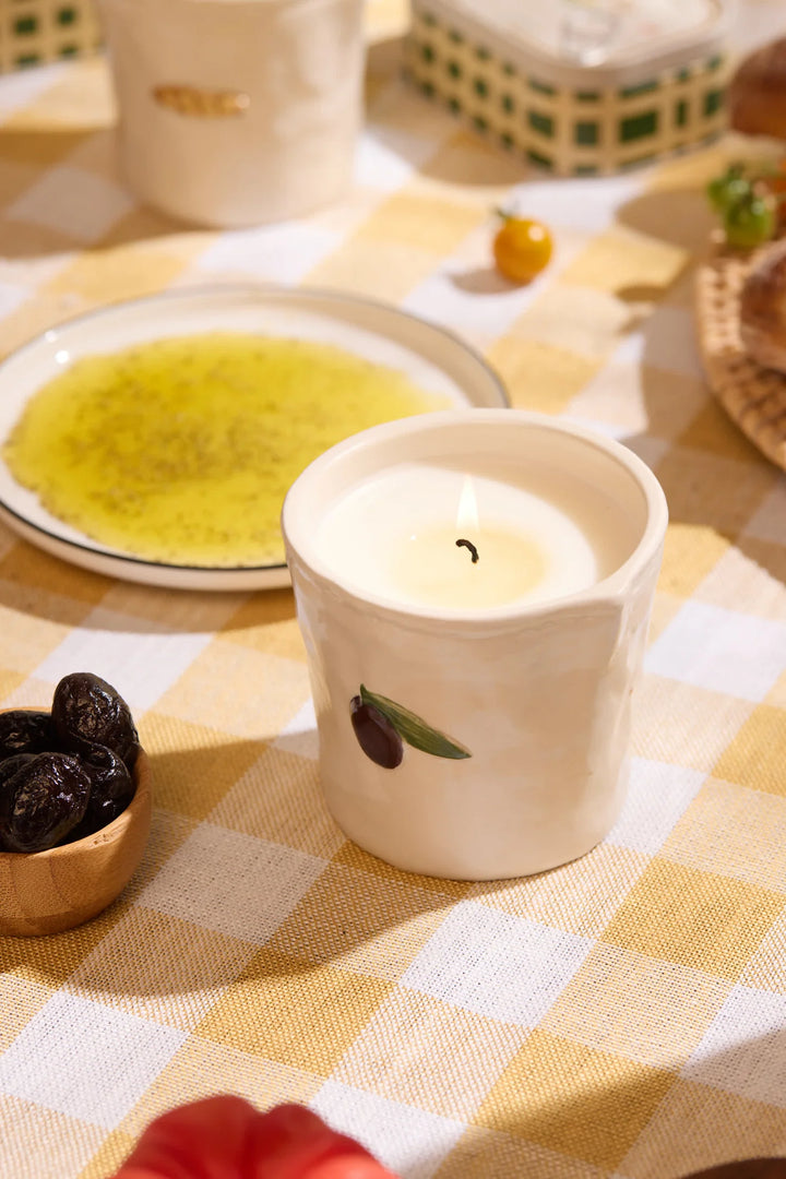 Paddywax Bistro Olive Ceramic Candle - Fig Olive