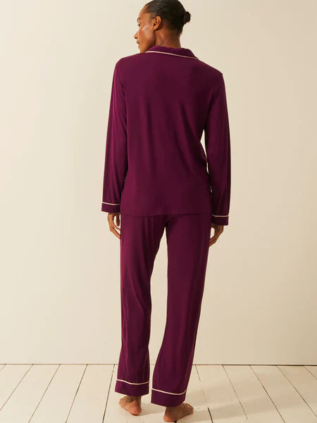 Long PJ Set Black Cherry