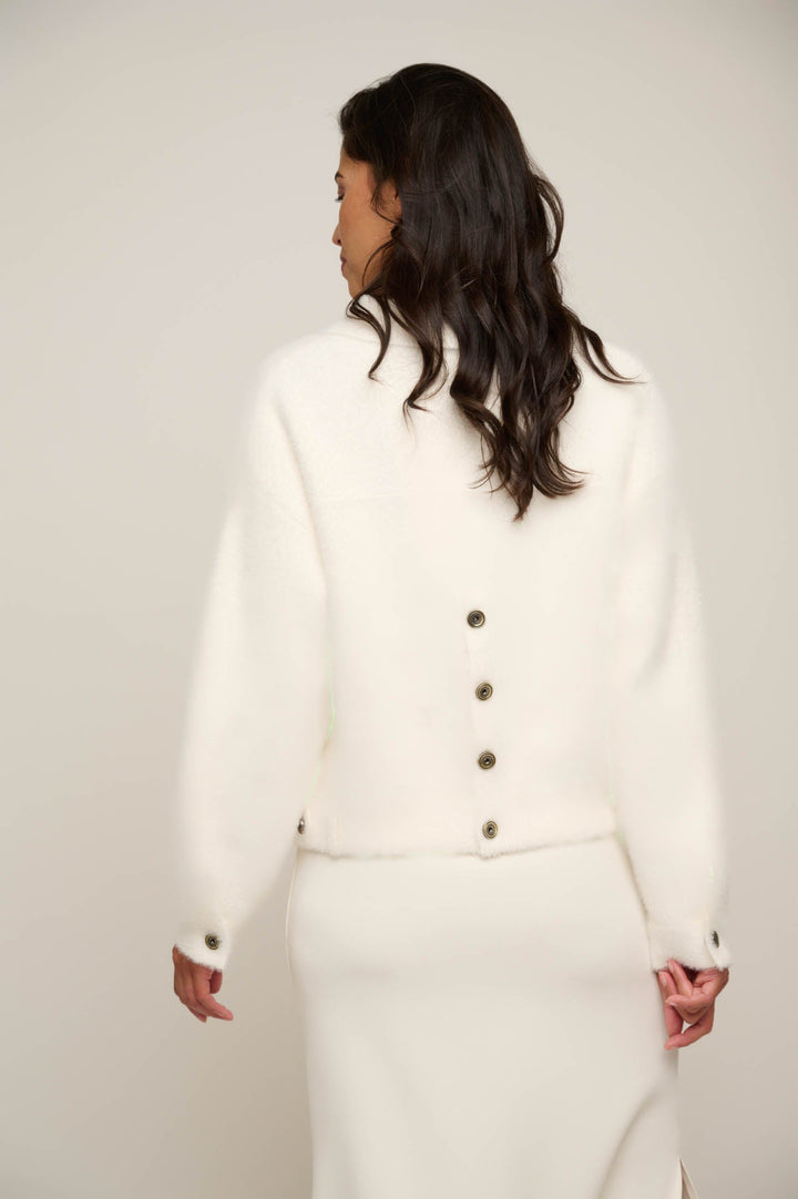 Bubbly Boxy Jacket - Snow White