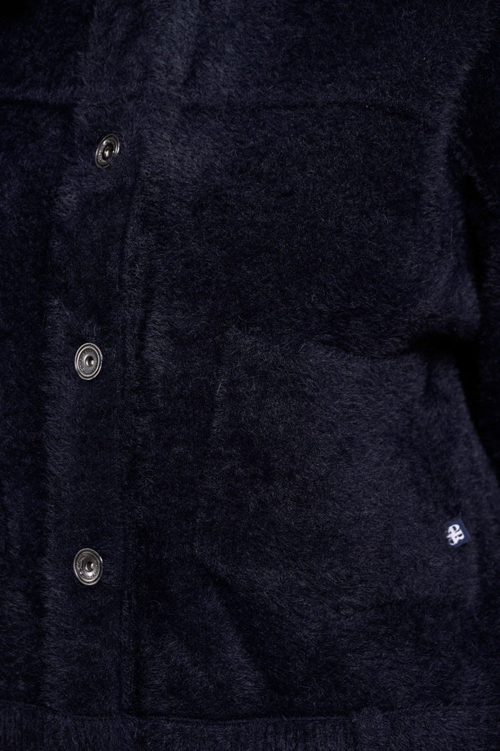 Bubbly Boxy Jacket - Dark Navy
