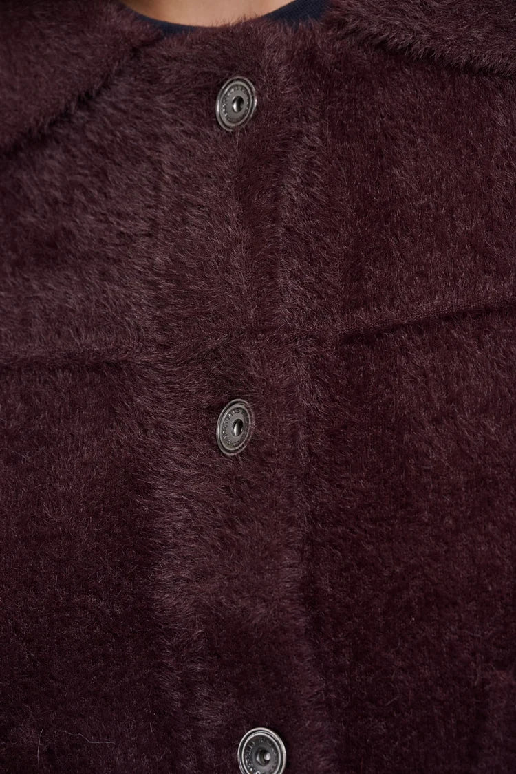 Bubbly Boxy Jacket - Fudge Cloak