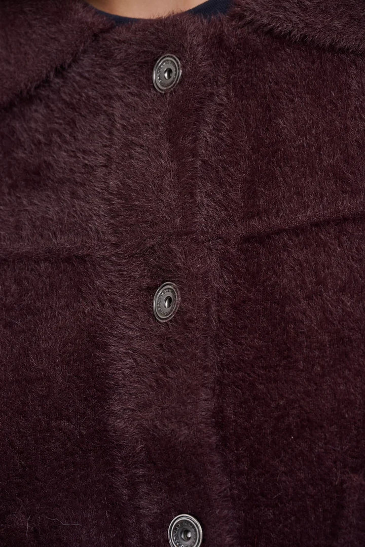 Bubbly Boxy Jacket - Fudge Cloak