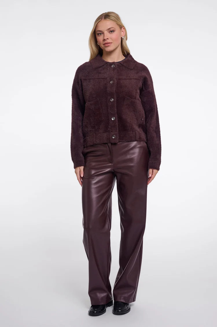 Bubbly Boxy Jacket - Fudge Cloak