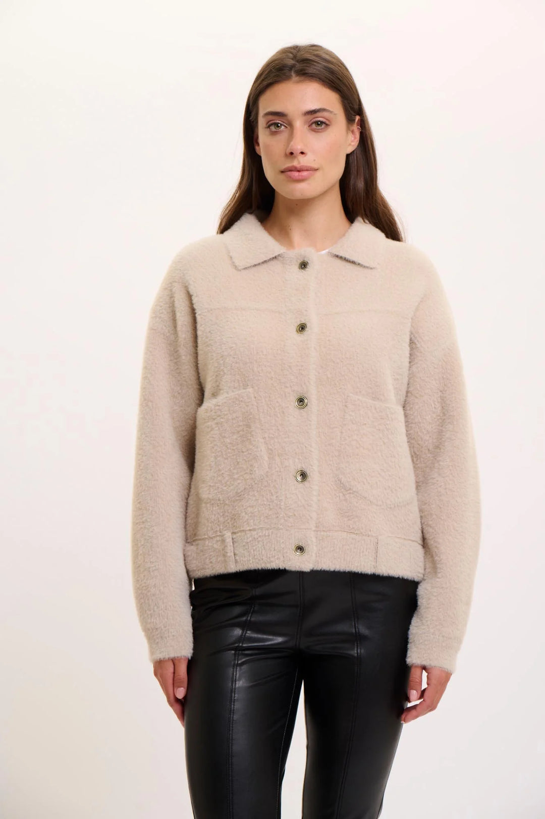 Bubbly Boxy Jacket - Stone
