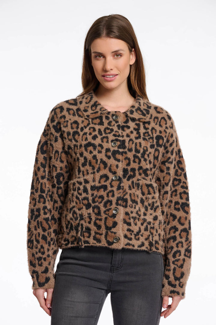 Bubbly Boxy Jacket - Leopard