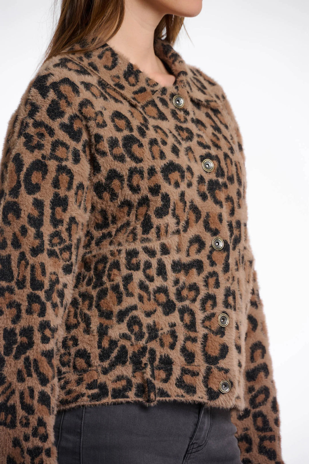 Bubbly Boxy Jacket - Leopard