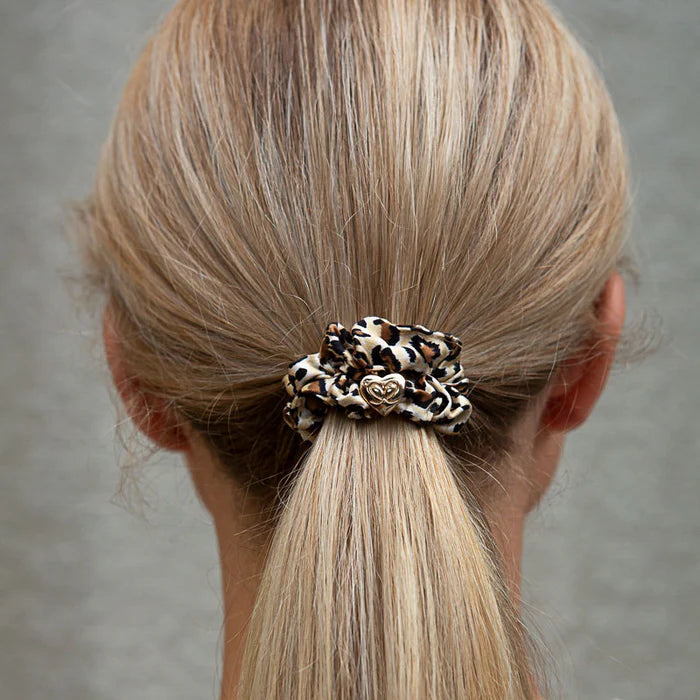 By Eloise Leopard Luxe Silk Scrunchie Set