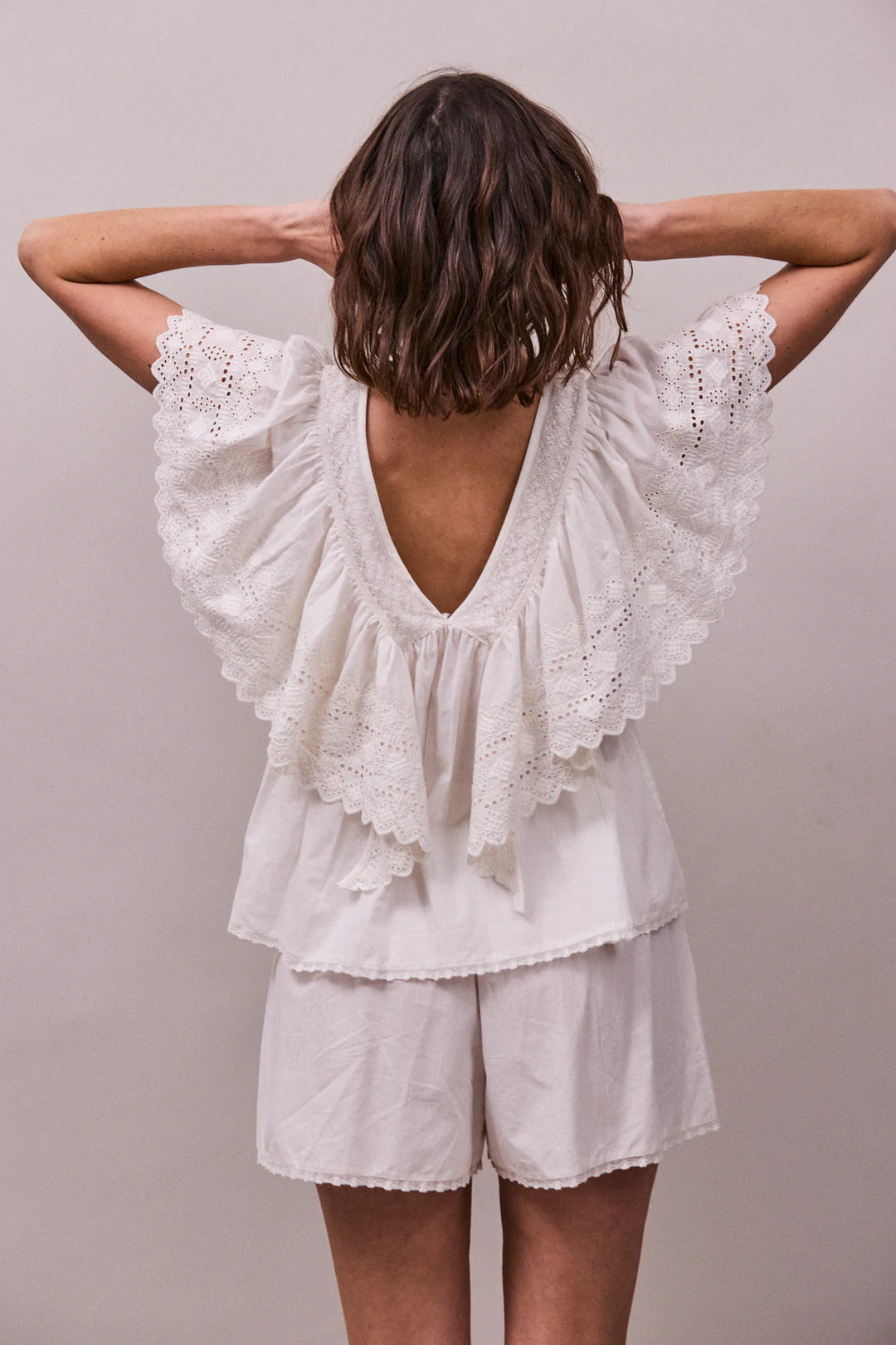 Camelia Top - Vintage White