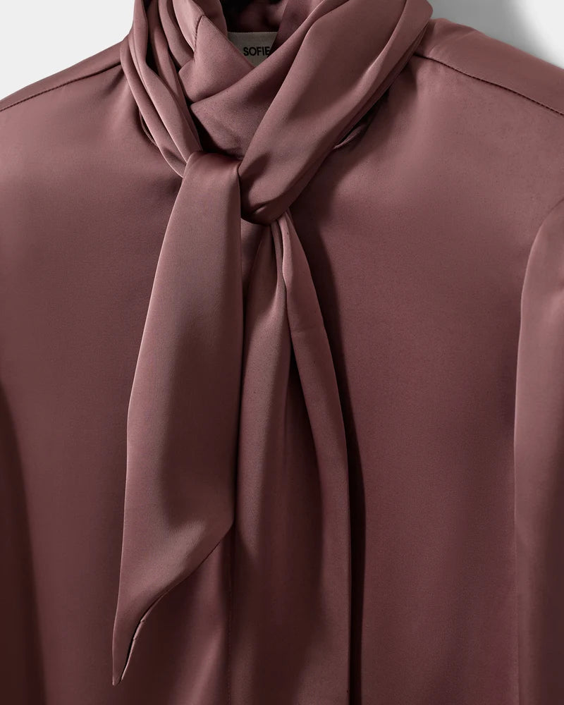 Carinasw Satin Shirt - Dusty Plum