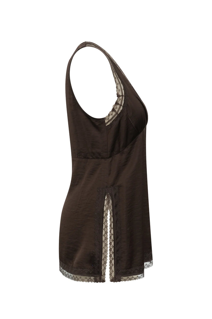 CainLL Top - Dark Mokka