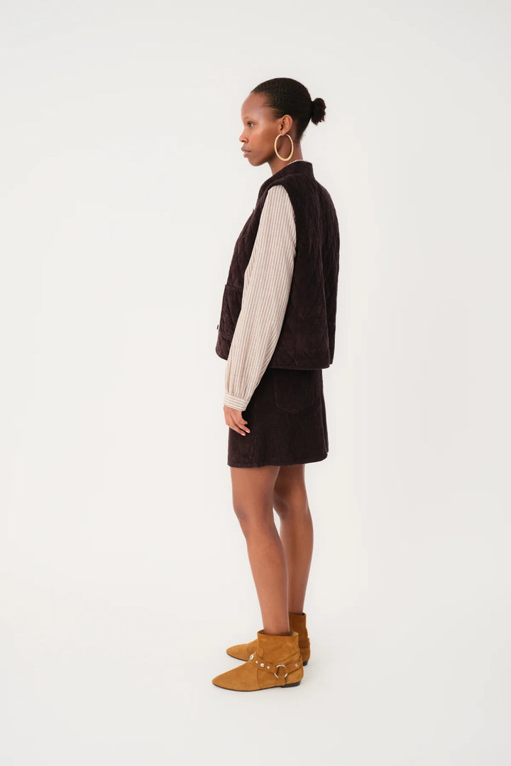 Cairo Vest - Dark Mocha