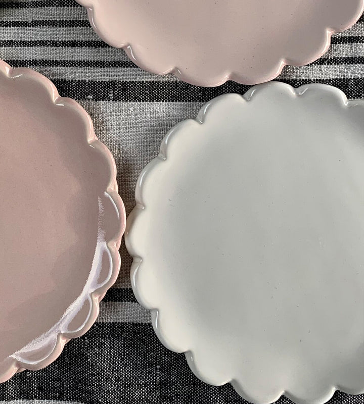 Small Camellia Plate White