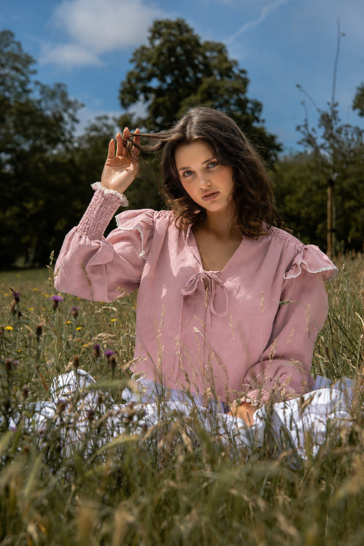 Matilda Blouse - Vintage Rose