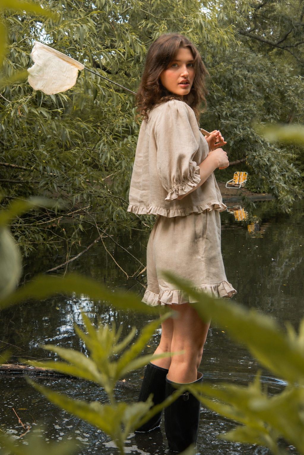 Delphine Top - Oatmeal