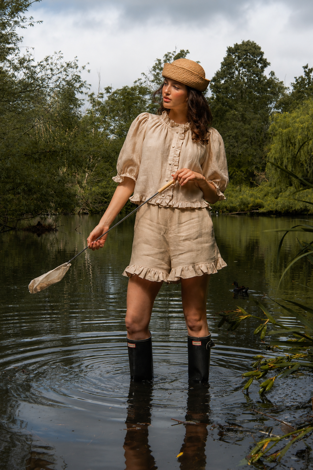 Delphine Top - Oatmeal